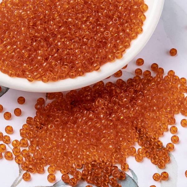 PandaHall MIYUKI Round Rocailles Beads, Japanese Seed Beads, 8/0, (RR139) Transparent Tangerine, 8/0, 3mm, Hole: 1mm, about..., Orange
PandaHall MIYUKI Round Rocailles Beads, Japanese Seed Beads, 8/0, (RR139) Transparent Tangerine, 8/0, 3mm, Hole: 1mm, about..., Orange