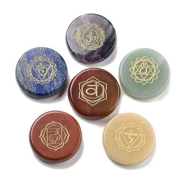 PandaHall Natural Mixed Stone Flat Round with Chakra Sign Figurines Display Decorations, for Home Office Desktop Ornaments, 40x11mm Mixed...
PandaHall Natural Mixed Stone Flat Round with Chakra Sign Figurines Display Decorations, for Home Office Desktop Ornaments, 40x11mm Mixed...