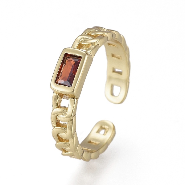 PandaHall Brass Micro Pave Cubic Zirconia Cuff Rings, Open Rings, Long-Lasting Plated, Rectangle, Curb Chain Shape, Real 18K Gold Plated..., Orange
PandaHall Brass Micro Pave Cubic Zirconia Cuff Rings, Open Rings, Long-Lasting Plated, Rectangle, Curb Chain Shape, Real 18K Gold Plated..., Orange
