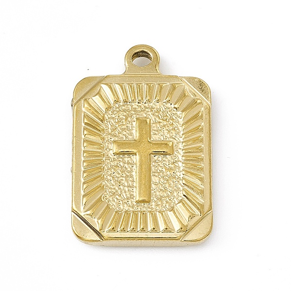 PandaHall 304 Stainless Steel Pendant, Rectangle with Cross, Golden, 25.5x17x4mm, Hole: 1.8mm 304 Stainless Steel Rectangle
PandaHall 304 Stainless Steel Pendant, Rectangle with Cross, Golden, 25.5x17x4mm, Hole: 1.8mm 304 Stainless Steel Rectangle