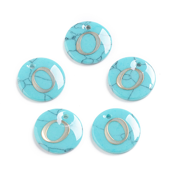 PandaHall Synthetic Turquoise Charms, with Plastic Letter, Flat Round, Letter.O, 15x2mm, Hole: 1.5mm Synthetic Turquoise Letter O
PandaHall Synthetic Turquoise Charms, with Plastic Letter, Flat Round, Letter.O, 15x2mm, Hole: 1.5mm Synthetic Turquoise Letter O