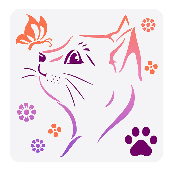 PandaHall PET Hollow Out Drawing Painting Stencils, for DIY Scrapbook, Photo Album, Cat Pattern, 30x30cm Plastic Cat Shape
PandaHall PET Hollow Out Drawing Painting Stencils, for DIY Scrapbook, Photo Album, Cat Pattern, 30x30cm Plastic Cat Shape