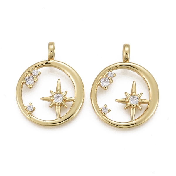 PandaHall Brass Micro Pave Clear Cubic Zirconia Pendants, Long-Lasting Plated, Ring with Star, Real 18K Gold Plated, 20x16x3mm, Hole: 3mm...
PandaHall Brass Micro Pave Clear Cubic Zirconia Pendants, Long-Lasting Plated, Ring with Star, Real 18K Gold Plated, 20x16x3mm, Hole: 3mm...