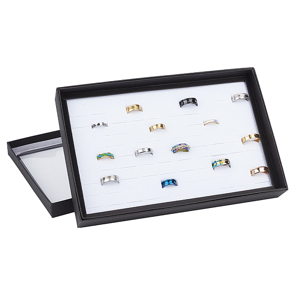 PandaHall Ring Organizer Tray, 100 Slots Ring Holder with Clear Lid Ring Storage Display Box Rectangle Jewelry Tray for Jewelry Display..., White
PandaHall Ring Organizer Tray, 100 Slots Ring Holder with Clear Lid Ring Storage Display Box Rectangle Jewelry Tray for Jewelry Display..., White