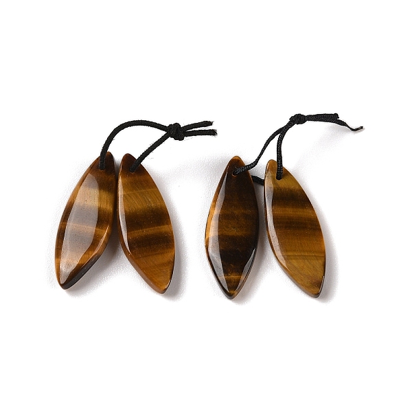 PandaHall 2Pcs Natural Tiger Eye Pendants, Gems Charms, Horse Eye, 28x10x3.5mm, Hole: 1mm Tiger Eye Horse Eye
PandaHall 2Pcs Natural Tiger Eye Pendants, Gems Charms, Horse Eye, 28x10x3.5mm, Hole: 1mm Tiger Eye Horse Eye