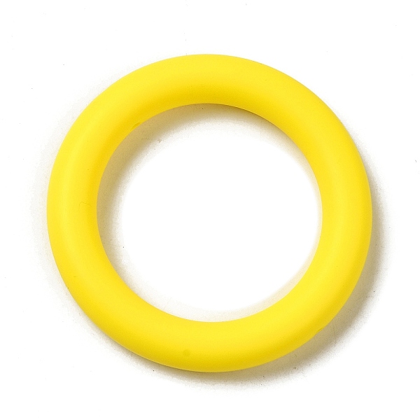 PandaHall Silicone Beads, Ring, Yellow, 65x10mm, Hole: 3mm Silicone Round Yellow
PandaHall Silicone Beads, Ring, Yellow, 65x10mm, Hole: 3mm Silicone Round Yellow