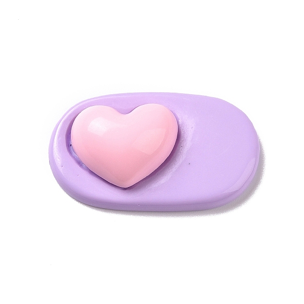 PandaHall Cute Opaque Resin Cabochons, Oval with Heart, Lilac, 22.5x37x10mm Resin Oval Purple
PandaHall Cute Opaque Resin Cabochons, Oval with Heart, Lilac, 22.5x37x10mm Resin Oval Purple