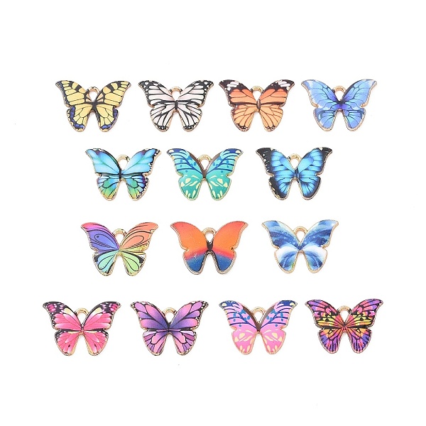 PandaHall Alloy Enamel Pendants, Light Gold, Cadmium Free & Nickel Free & Lead Free, Butterfly Charm, Mixed Color, 15x21.5x1.5mm, Hole..., Multicolor
PandaHall Alloy Enamel Pendants, Light Gold, Cadmium Free & Nickel Free & Lead Free, Butterfly Charm, Mixed Color, 15x21.5x1.5mm, Hole..., Multicolor