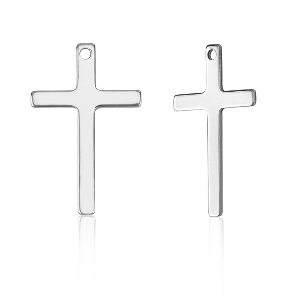 PandaHall 201 Stainless Steel Pendants, Cross, Stainless Steel Color, 25x16x0.9mm, Hole: 1.4mm 201 Stainless Steel Cross
PandaHall 201 Stainless Steel Pendants, Cross, Stainless Steel Color, 25x16x0.9mm, Hole: 1.4mm 201 Stainless Steel Cross