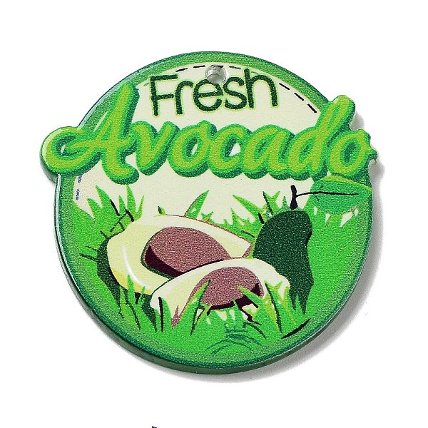PandaHall Fruit Theme Acrylic Pendants, Avocado, 37.5x38x2.5mm, Hole: 1.5mm Acrylic Avocado
PandaHall Fruit Theme Acrylic Pendants, Avocado, 37.5x38x2.5mm, Hole: 1.5mm Acrylic Avocado