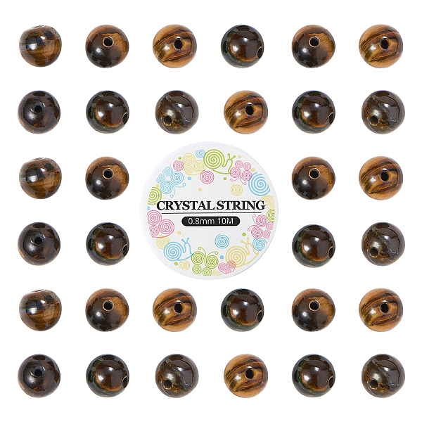 PandaHall DIY Natural Tiger Eye Bead Stretch Bracelet Making Kits, with Elastic Crystal Thread, Beads: 6~6.5 mm, Hole: 1mm, 100pcs/set...
PandaHall DIY Natural Tiger Eye Bead Stretch Bracelet Making Kits, with Elastic Crystal Thread, Beads: 6~6.5 mm, Hole: 1mm, 100pcs/set...