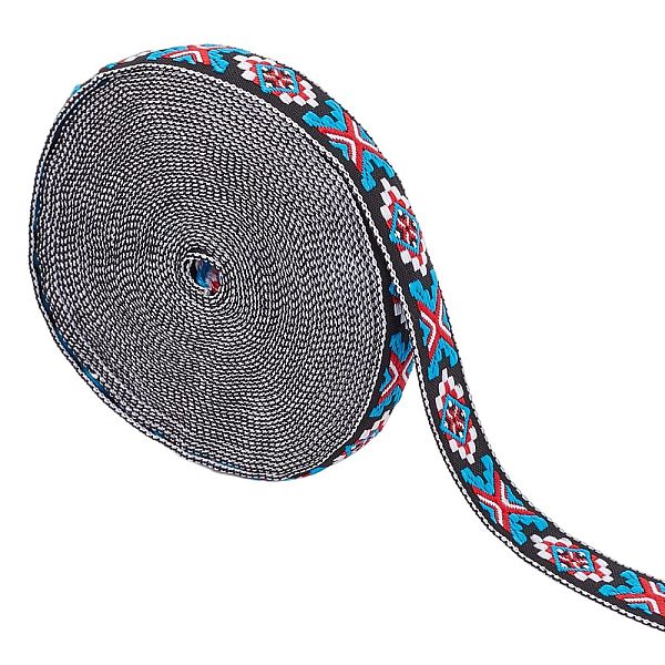 PandaHall GORGECRAFT 10.94 Yards Ethnic Jacquard Ribbon Embroidered Ribbon 3/4 Inch Wide Red Blue White Mixed Geometric Woven Trim Fringe or...
PandaHall GORGECRAFT 10.94 Yards Ethnic Jacquard Ribbon Embroidered Ribbon 3/4 Inch Wide Red Blue White Mixed Geometric Woven Trim Fringe or...