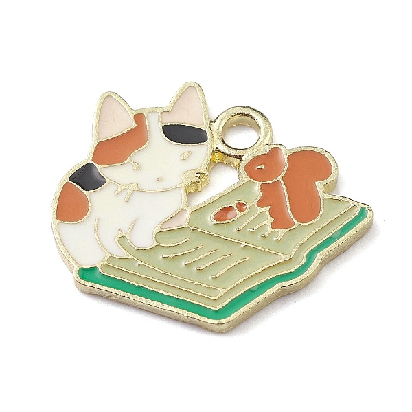 PandaHall Alloy Enamel Pendants, Golden, Cat with Book Charm, Light Green, 19.5x24.5x1.5mm, Hole: 2.2mm Alloy+Enamel Cat Shape
PandaHall Alloy Enamel Pendants, Golden, Cat with Book Charm, Light Green, 19.5x24.5x1.5mm, Hole: 2.2mm Alloy+Enamel Cat Shape