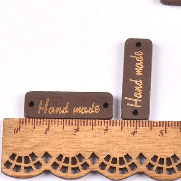 PandaHall Schima Superba Wood Links, Rectangle with Word Handmade, Coffee, 9x30mm, Hole: 1.5mm Wood Rectangle Brown
PandaHall Schima Superba Wood Links, Rectangle with Word Handmade, Coffee, 9x30mm, Hole: 1.5mm Wood Rectangle Brown