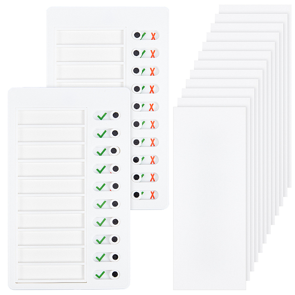 PandaHall GORGECRAFT 2PCS Portable Chore Chart Memo Boards to Do List Board Daily Schedule Planner My Chores Checklist Task Board with 10..., White
PandaHall GORGECRAFT 2PCS Portable Chore Chart Memo Boards to Do List Board Daily Schedule Planner My Chores Checklist Task Board with 10..., White