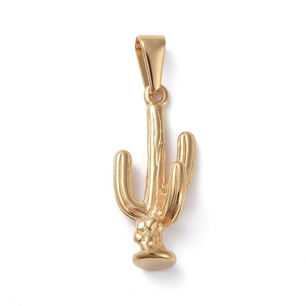 PandaHall 304 Stainless Steel Pendants, Cactus, Golden, 26x12x8mm, Hole: 8x3mm 304 Stainless Steel Flower
PandaHall 304 Stainless Steel Pendants, Cactus, Golden, 26x12x8mm, Hole: 8x3mm 304 Stainless Steel Flower