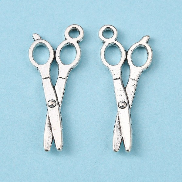 PandaHall Alloy Pendants, Cadmium Free & Nickel Free & Lead Free, Scissors, Antique Silver, 27x10x2mm, Hole: 2mm Alloy Tool
PandaHall Alloy Pendants, Cadmium Free & Nickel Free & Lead Free, Scissors, Antique Silver, 27x10x2mm, Hole: 2mm Alloy Tool