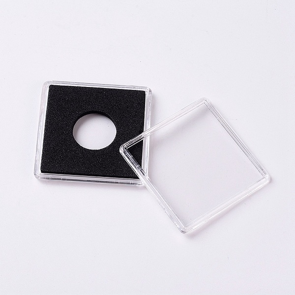 PandaHall Plastic Collection Boxes, Coin Display Boxes, Square, Black, 4.95x4.95x0.65cm, Inner: 1.95cm Plastic Black
PandaHall Plastic Collection Boxes, Coin Display Boxes, Square, Black, 4.95x4.95x0.65cm, Inner: 1.95cm Plastic Black