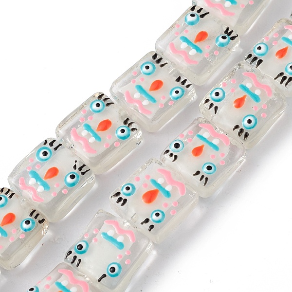 PandaHall Handmade Lampwork Beads Strands, with Enamel, Square with Snowman Pattern, Clear, 14x14.5~15.5x6mm, Hole: 1.6mm, about...
PandaHall Handmade Lampwork Beads Strands, with Enamel, Square with Snowman Pattern, Clear, 14x14.5~15.5x6mm, Hole: 1.6mm, about...
