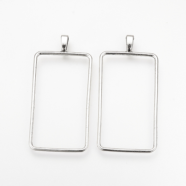 PandaHall Tibetan Style Alloy Big Pendants, Rectangle Frame, Cadmium Free & Lead Free, Antique Silver, 69x33x2mm, Hole: 4mm, about...
PandaHall Tibetan Style Alloy Big Pendants, Rectangle Frame, Cadmium Free & Lead Free, Antique Silver, 69x33x2mm, Hole: 4mm, about...