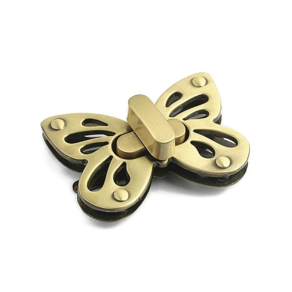 PandaHall Alloy Purse Locks, Women's Bag Making Supplies, Butterfly, Brushed Antique Bronze, 4.9x4.2cm Alloy Butterfly
PandaHall Alloy Purse Locks, Women's Bag Making Supplies, Butterfly, Brushed Antique Bronze, 4.9x4.2cm Alloy Butterfly