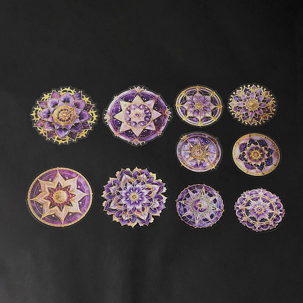 PandaHall Mandala PET Round Self Adhesive Decorative Stickers, Waterproof Laser Flower Decals for DIY Scrapbooking, Card Making, Purple...
PandaHall Mandala PET Round Self Adhesive Decorative Stickers, Waterproof Laser Flower Decals for DIY Scrapbooking, Card Making, Purple...