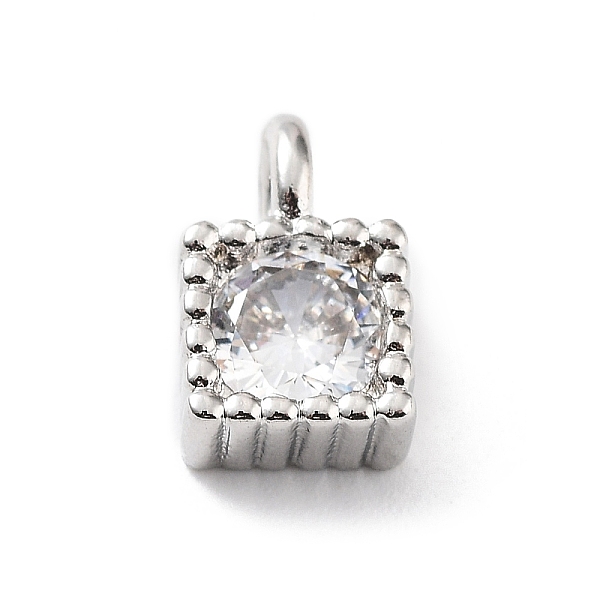 PandaHall Rack Plating Brass Micro Pave Cubic Zirconia Pendants, Cadmium Free & Lead Free, Long-Lasting Plated, Square, Platinum, 8x5x3mm..., Clear
PandaHall Rack Plating Brass Micro Pave Cubic Zirconia Pendants, Cadmium Free & Lead Free, Long-Lasting Plated, Square, Platinum, 8x5x3mm..., Clear