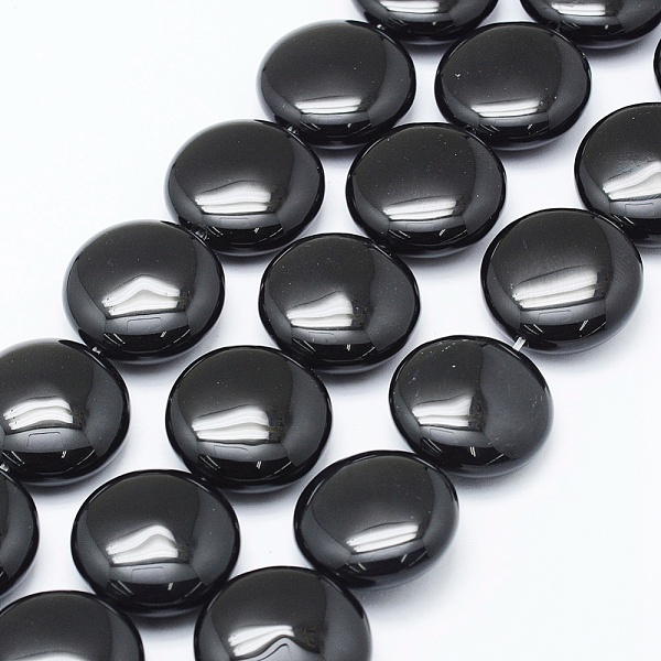 PandaHall Natural Black Onyx Beads Strands, Dyed, Flat Round, 25x8mm, Hole: 1.5mm, about 16pcs/strand, 15.55 inch(39.5cm) Black Onyx Flat...
PandaHall Natural Black Onyx Beads Strands, Dyed, Flat Round, 25x8mm, Hole: 1.5mm, about 16pcs/strand, 15.55 inch(39.5cm) Black Onyx Flat...