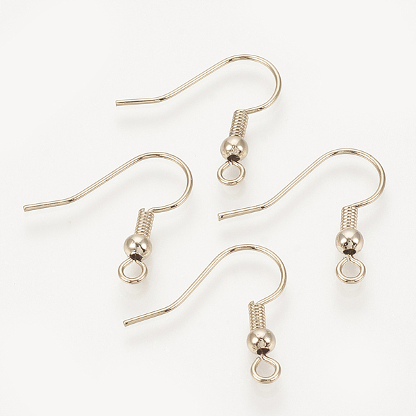 PandaHall Brass Earring Hooks, with Horizontal Loop, Nickel Free, Coffee Golden, 18.5x19x3mm, Hole: 1.5mm, Pin: 0.8mm Brass
PandaHall Brass Earring Hooks, with Horizontal Loop, Nickel Free, Coffee Golden, 18.5x19x3mm, Hole: 1.5mm, Pin: 0.8mm Brass