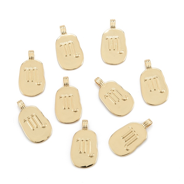 PandaHall Brass Pendants, Long-Lasting Plated, Oval with Constellation, Real 18K Gold Plated, Scorpio, 24x12.5x2mm, Hole: 3.5x1.5mm Brass...
PandaHall Brass Pendants, Long-Lasting Plated, Oval with Constellation, Real 18K Gold Plated, Scorpio, 24x12.5x2mm, Hole: 3.5x1.5mm Brass...