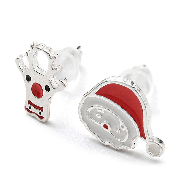 PandaHall Christmas Theme Brass Asymmetrical Earrings, Stud Earrings, Santa Claus, 10x7mm, 9x11mm Brass Santa Claus Red
PandaHall Christmas Theme Brass Asymmetrical Earrings, Stud Earrings, Santa Claus, 10x7mm, 9x11mm Brass Santa Claus Red