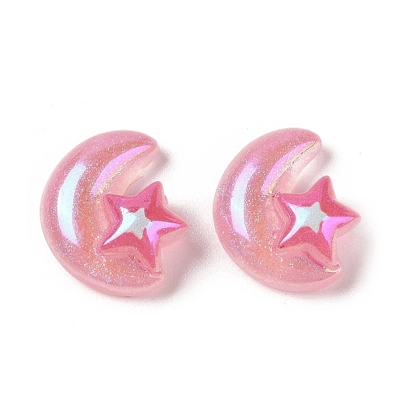 PandaHall Glitter Plated Resin Cabochons, Moon, Pale Violet Red, 21x19x9mm Resin Moon
PandaHall Glitter Plated Resin Cabochons, Moon, Pale Violet Red, 21x19x9mm Resin Moon
