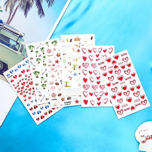 PandaHall Valentine's Day 5D Love Nail Art Sticker Decals, Self Adhesive Heart Beach Theme Pattern Carving Design Nail Applique Decoration..., Multicolor
PandaHall Valentine's Day 5D Love Nail Art Sticker Decals, Self Adhesive Heart Beach Theme Pattern Carving Design Nail Applique Decoration..., Multicolor