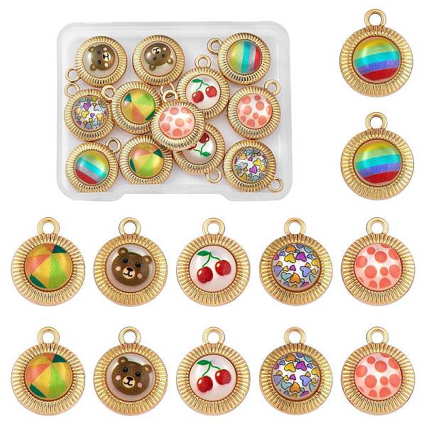 PandaHall 12Pcs 6 Styles Printed Opaque Resin Pendants, with Golden Tone Alloy Findings, Half Round, Mixed Patterns, 19.5x15.5x6mm, Hole..., Multicolor
PandaHall 12Pcs 6 Styles Printed Opaque Resin Pendants, with Golden Tone Alloy Findings, Half Round, Mixed Patterns, 19.5x15.5x6mm, Hole..., Multicolor