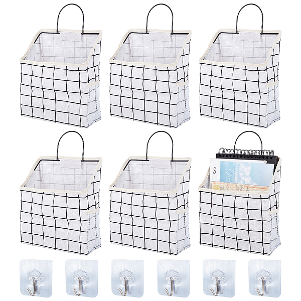 PandaHall Tartan Pattern Polycotton Bedside Caddy for Student Dorm, Storage Pouch, Organizer Bag, with Adhesive Hook Hanger, White...
PandaHall Tartan Pattern Polycotton Bedside Caddy for Student Dorm, Storage Pouch, Organizer Bag, with Adhesive Hook Hanger, White...