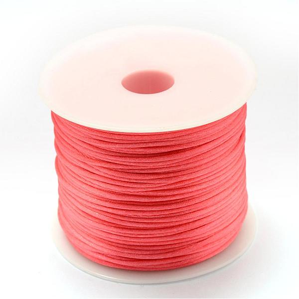 PandaHall Nylon Thread, Rattail Satin Cord, Tomato, 1.5mm, about 100yards/roll(300 feet/roll) Nylon Red
PandaHall Nylon Thread, Rattail Satin Cord, Tomato, 1.5mm, about 100yards/roll(300 feet/roll) Nylon Red