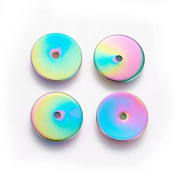 PandaHall Ion Plating(IP) 304 Stainless Steel Spacer Beads, Disc, Rainbow Color, 6x0.7mm, Hole: 1.1mm 304 Stainless Steel Disc
PandaHall Ion Plating(IP) 304 Stainless Steel Spacer Beads, Disc, Rainbow Color, 6x0.7mm, Hole: 1.1mm 304 Stainless Steel Disc