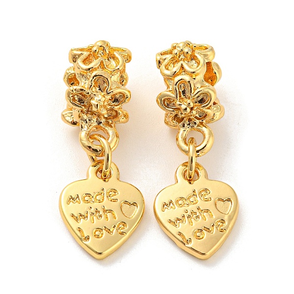 PandaHall Tibetan Style Alloy European Dangle Charms, Large Hole Pendants, Heart, Golden, 27mm, Pendant: 12x10x2mm, Hole: 5mm Alloy Heart
PandaHall Tibetan Style Alloy European Dangle Charms, Large Hole Pendants, Heart, Golden, 27mm, Pendant: 12x10x2mm, Hole: 5mm Alloy Heart