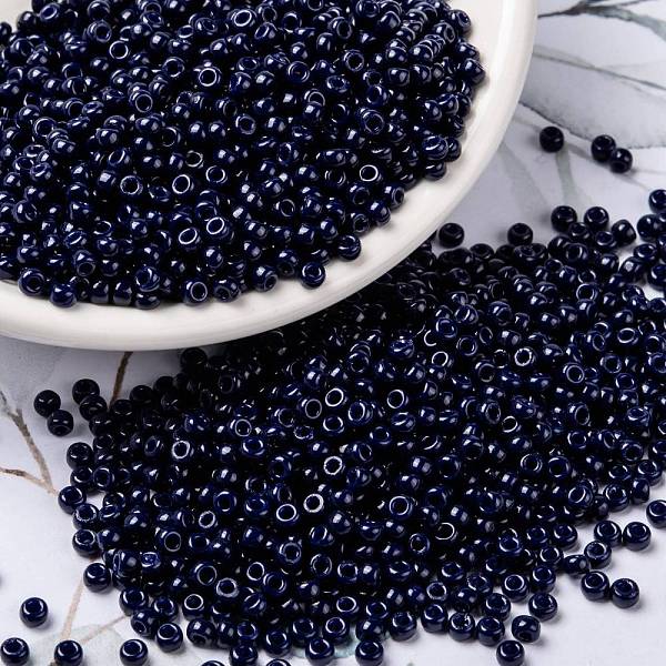 PandaHall MIYUKI Round Rocailles Beads, Japanese Seed Beads, 8/0, (RR4494) Duracoat Dyed Opaque Indigo Navy Blue, 3mm, Hole: 1mm, about...
PandaHall MIYUKI Round Rocailles Beads, Japanese Seed Beads, 8/0, (RR4494) Duracoat Dyed Opaque Indigo Navy Blue, 3mm, Hole: 1mm, about...