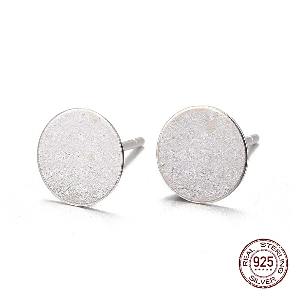 PandaHall 925 Sterling Silver Stud Earring Findings, Earring Posts with 925 Stamp, Silver, 11.5mm, tray: 7mm, Pin: 0.8mm Sterling Silver
PandaHall 925 Sterling Silver Stud Earring Findings, Earring Posts with 925 Stamp, Silver, 11.5mm, tray: 7mm, Pin: 0.8mm Sterling Silver