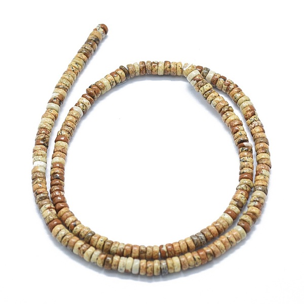 PandaHall Natural Picture Jasper Beads Strands, Flat Round/Disc, 3.8~4.2x2~4.5mm, Hole: 0.8~1mm, about 152~180pcs/strand, 15.1~15.5 inch...
PandaHall Natural Picture Jasper Beads Strands, Flat Round/Disc, 3.8~4.2x2~4.5mm, Hole: 0.8~1mm, about 152~180pcs/strand, 15.1~15.5 inch...