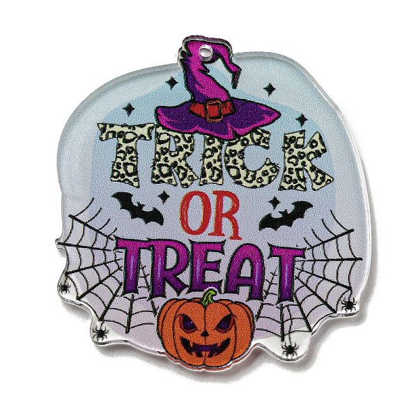PandaHall Halloween Printed Acrylic Pendants, Spider, 45x41x2mm, Hole: 1.4mm Acrylic Spider White
PandaHall Halloween Printed Acrylic Pendants, Spider, 45x41x2mm, Hole: 1.4mm Acrylic Spider White