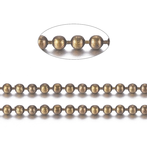 PandaHall Brass Ball Chains, Long-Lasting Plated, Soldered, with Spool, Cadmium Free & Nickel Free & Lead Free, Antique Bronze, 1mm, about...
PandaHall Brass Ball Chains, Long-Lasting Plated, Soldered, with Spool, Cadmium Free & Nickel Free & Lead Free, Antique Bronze, 1mm, about...