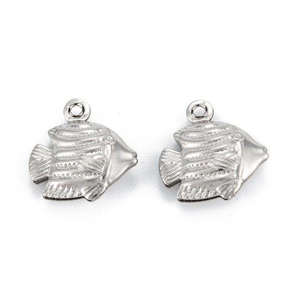 PandaHall 316 Surgical Stainless Steel Charms, Fish, Stainless Steel Color, 13x12x4mm, Hole: 1mm 316 Surgical Stainless Steel Fish
PandaHall 316 Surgical Stainless Steel Charms, Fish, Stainless Steel Color, 13x12x4mm, Hole: 1mm 316 Surgical Stainless Steel Fish