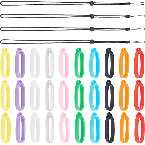 PandaHall GORGECRAFT 34PCS Necklace Lanyard Set Including 30PCS 10 Colors 40mm Nonslip Rubber Rings Holder 4 Colors Loss-Proof Pendant..., Multicolor
PandaHall GORGECRAFT 34PCS Necklace Lanyard Set Including 30PCS 10 Colors 40mm Nonslip Rubber Rings Holder 4 Colors Loss-Proof Pendant..., Multicolor