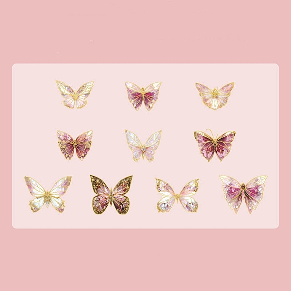 PandaHall 20Pcs 10 Styles Hot Stamping PVC Waterproof Butterfly Decorative Stickers, Self-adhesive Butterfly Decals, for DIY Scrapbooking..., Pink
PandaHall 20Pcs 10 Styles Hot Stamping PVC Waterproof Butterfly Decorative Stickers, Self-adhesive Butterfly Decals, for DIY Scrapbooking..., Pink