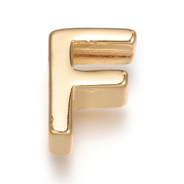 PandaHall Brass Charms, Long-Lasting Plated, Real 18K Gold Plated, Letter.F, F: 8.5x6x3mm, Hole: 1.6mm Brass Letter F
PandaHall Brass Charms, Long-Lasting Plated, Real 18K Gold Plated, Letter.F, F: 8.5x6x3mm, Hole: 1.6mm Brass Letter F