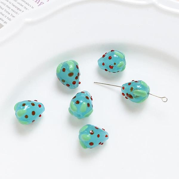 PandaHall Porcelain Beads, 3D Strawberry, Turquoise, 15x11mm Porcelain Fruit Green
PandaHall Porcelain Beads, 3D Strawberry, Turquoise, 15x11mm Porcelain Fruit Green