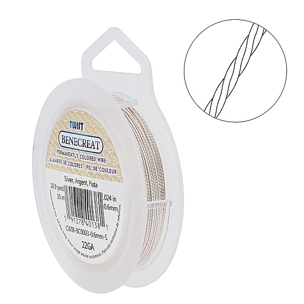 PandaHall BENECREAT 22 Gauge/0.6mm Twist Copper Wire 10 Meters Tarnish Resistant Silver Wire for Crafts Jewelry Making Copper Round Silver
PandaHall BENECREAT 22 Gauge/0.6mm Twist Copper Wire 10 Meters Tarnish Resistant Silver Wire for Crafts Jewelry Making Copper Round Silver