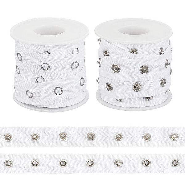 PandaHall Olycraft 5 Yards Alloy Snap Button Tape Trim Polyester Ribbons, with 2Pcs Plastic Empty Spools, White, 7/8 inch(21mm) Polyester...
PandaHall Olycraft 5 Yards Alloy Snap Button Tape Trim Polyester Ribbons, with 2Pcs Plastic Empty Spools, White, 7/8 inch(21mm) Polyester...